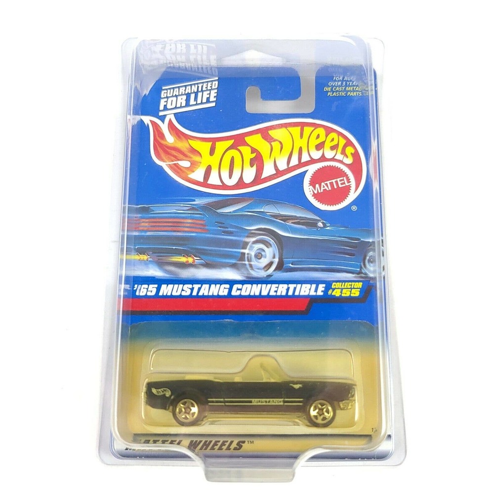 Hot Wheels #455 Dark Blue '65 Mustang Convertible 1:64 1998